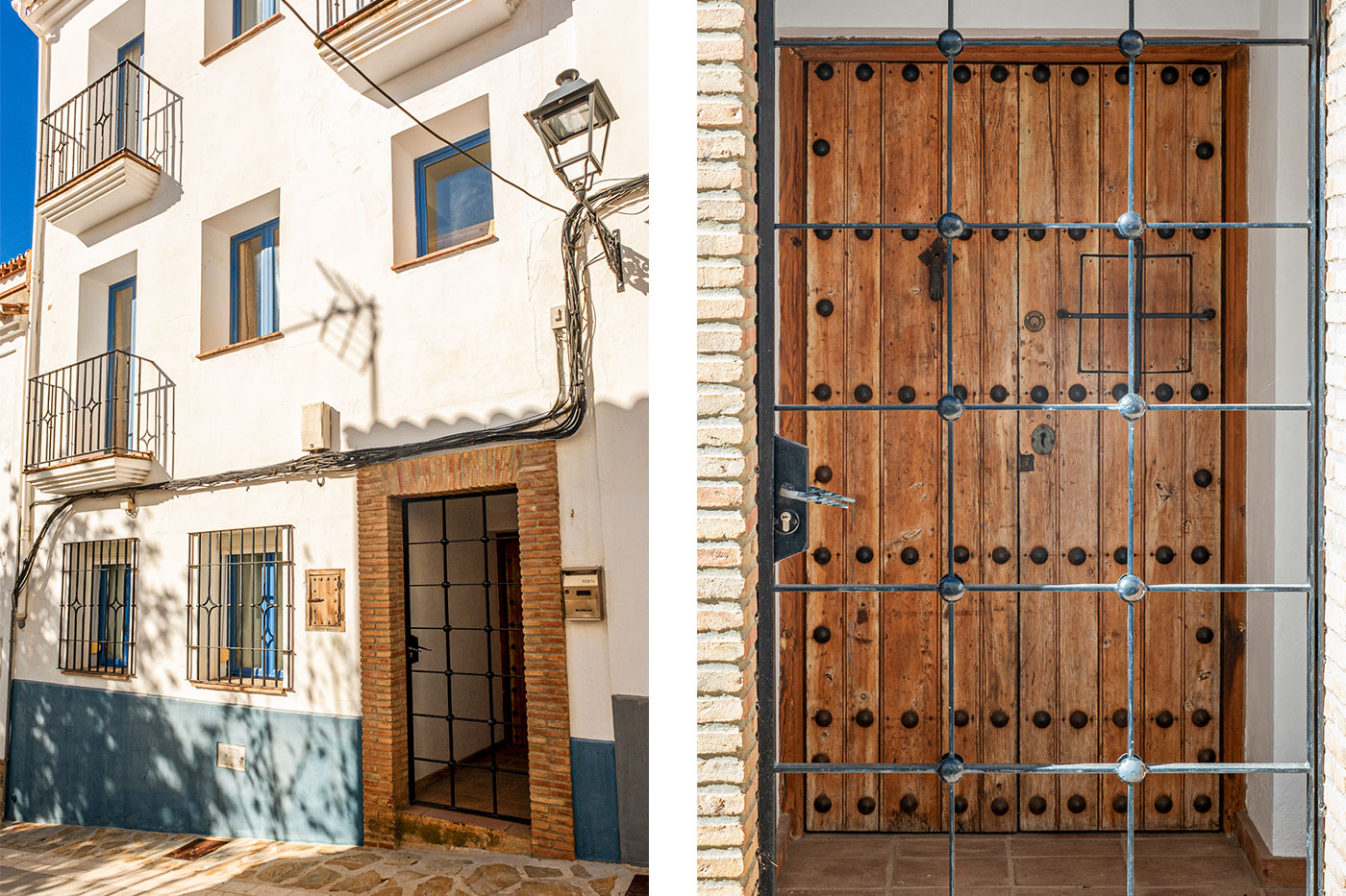 Main door to your holiday home from a street in Gaucin