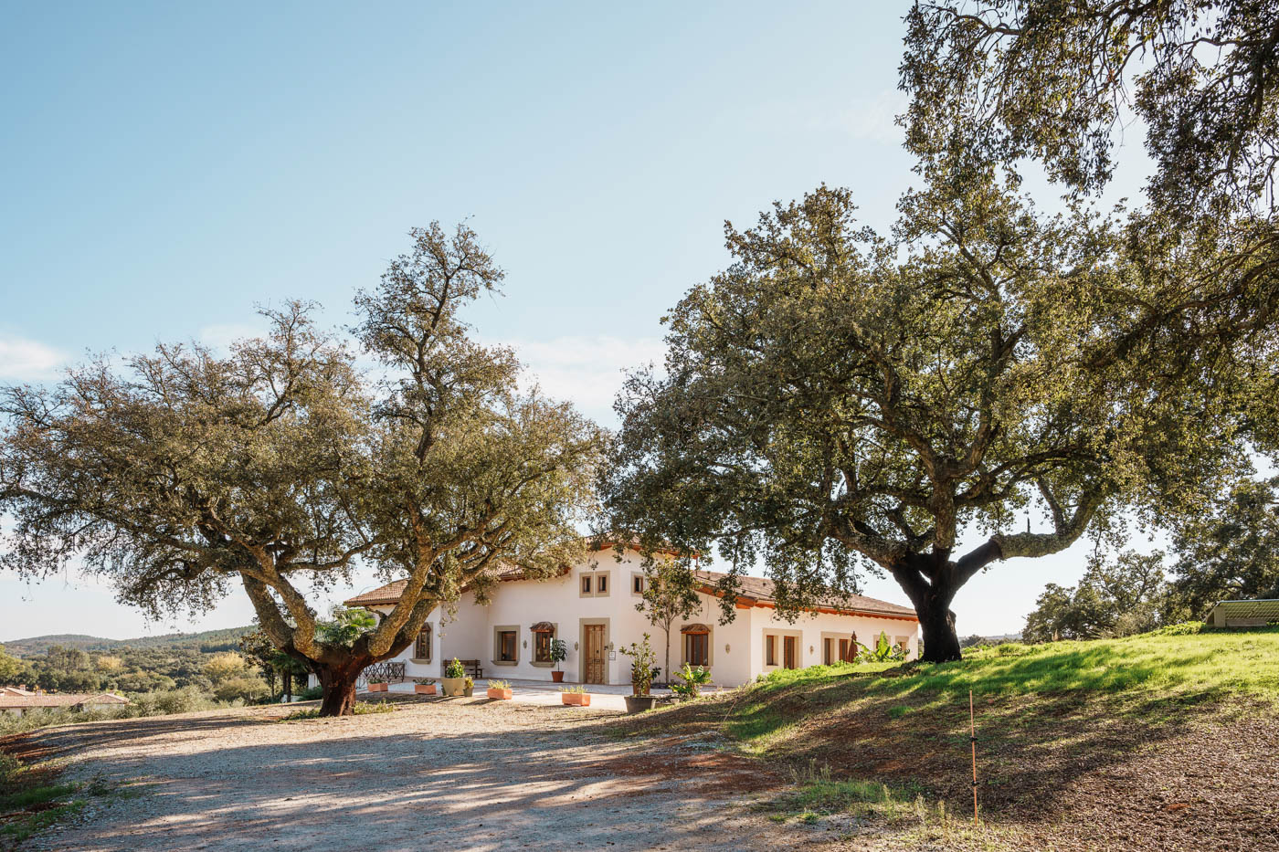 Llegada la zona de parking junto a la casa