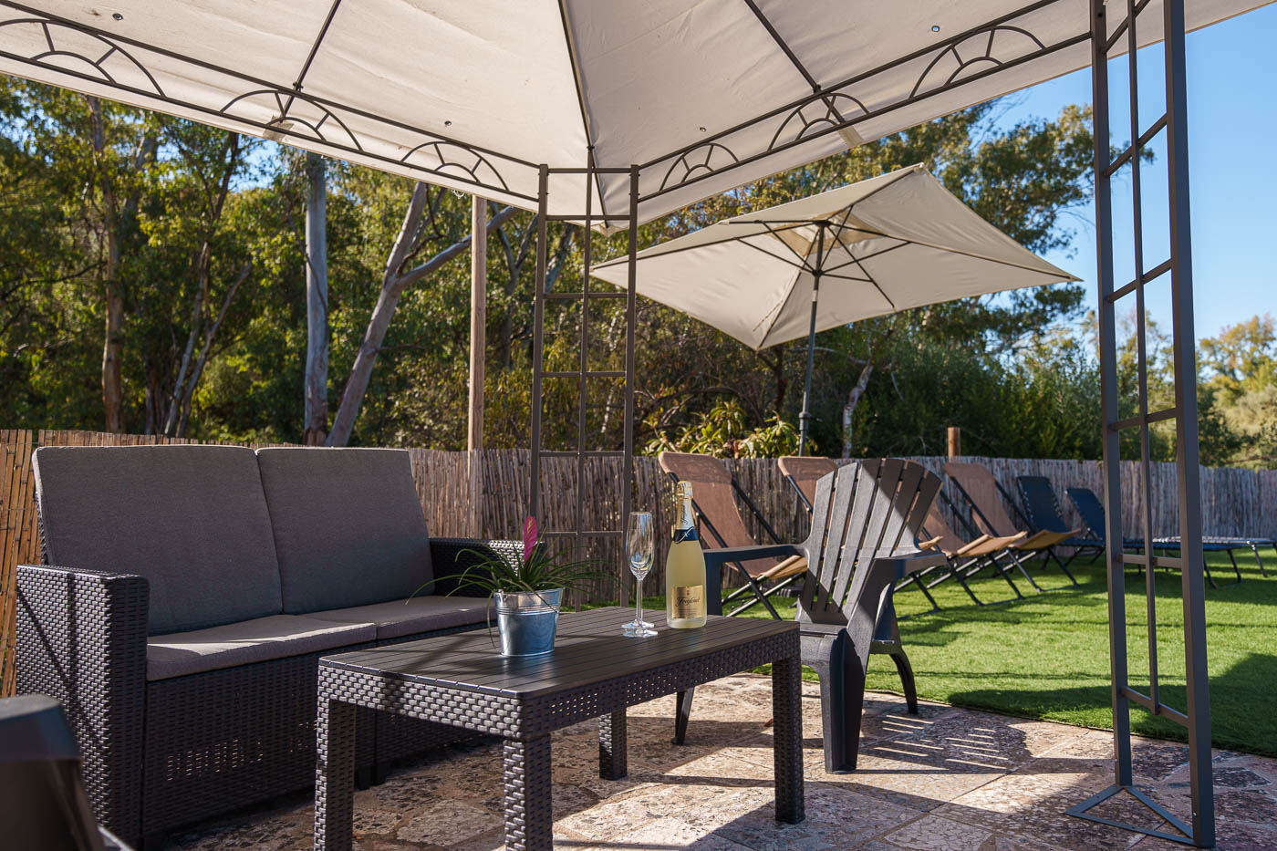 Outdoor areas with shade