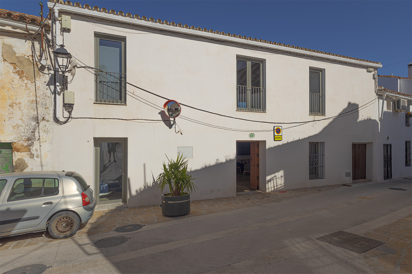 You can park by the main door for downloading