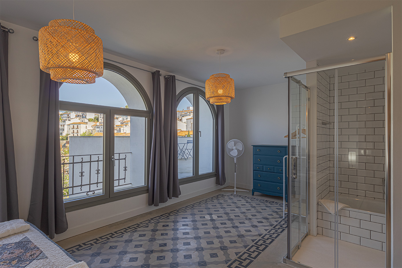 Bedroom 4 with terrace and balcony