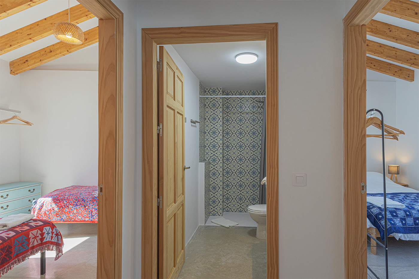 There is one bathroom on this upper level