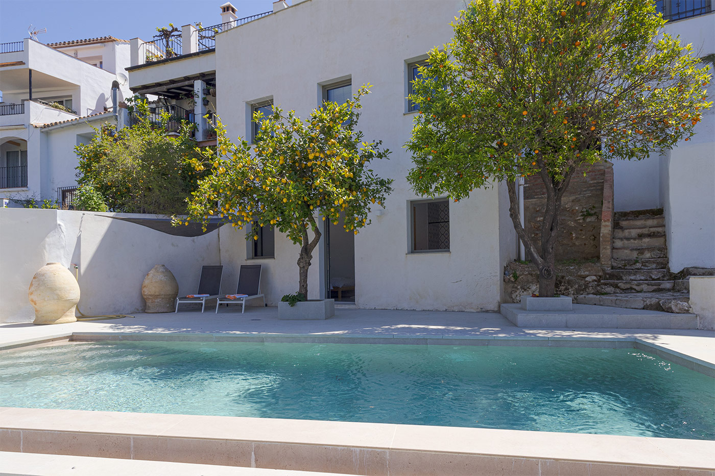 Bedroom 8 on the left and stairs to games room on right