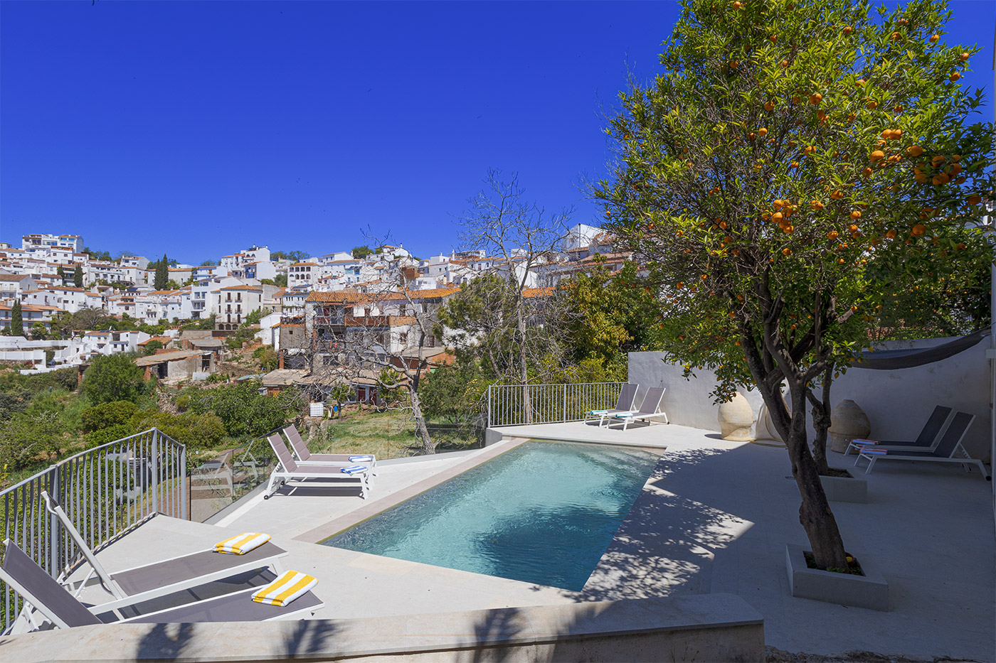 On the edge of Gaucin with vibrant village views
