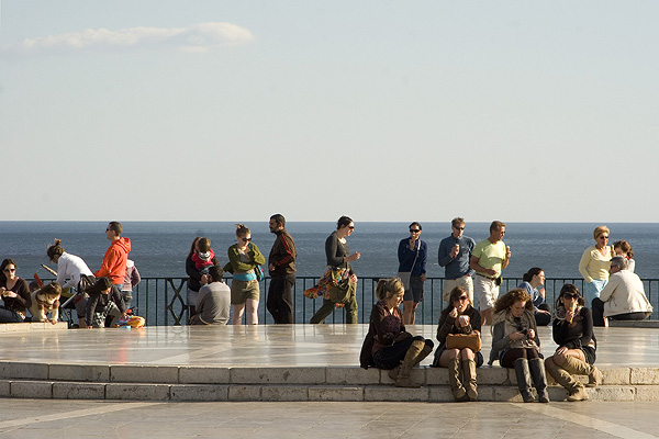 Busy Nerja town, just 15 minutes away from Axarquia region