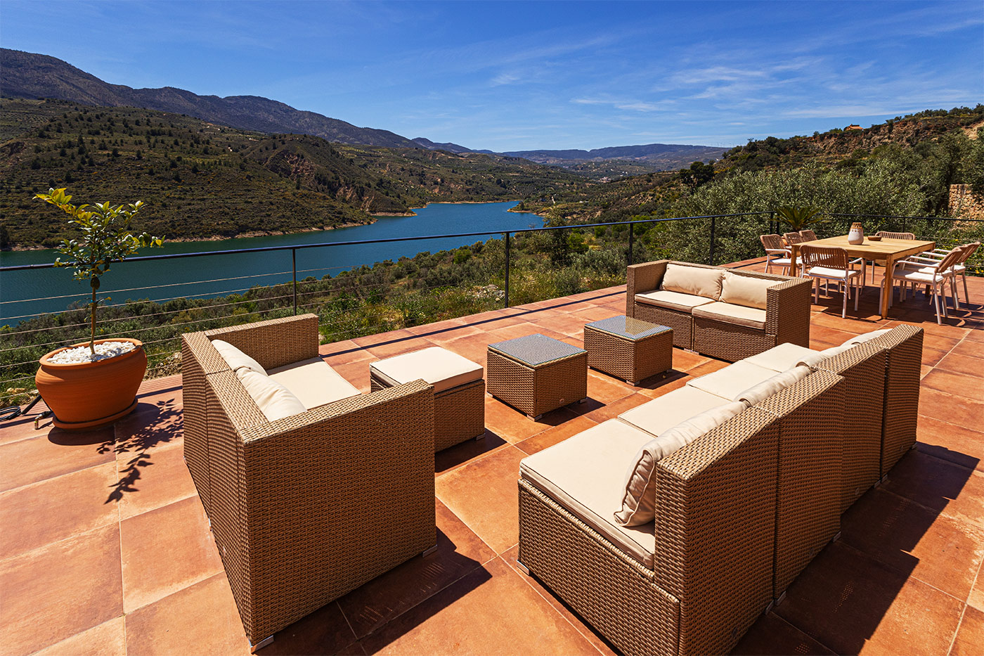 Esta zona de chil-out es ideal para las mañanas