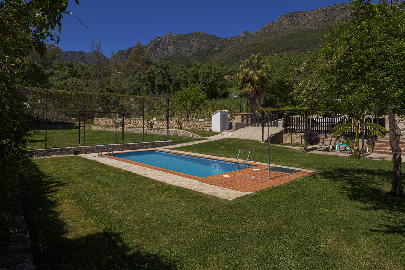 Football area and pool, all private