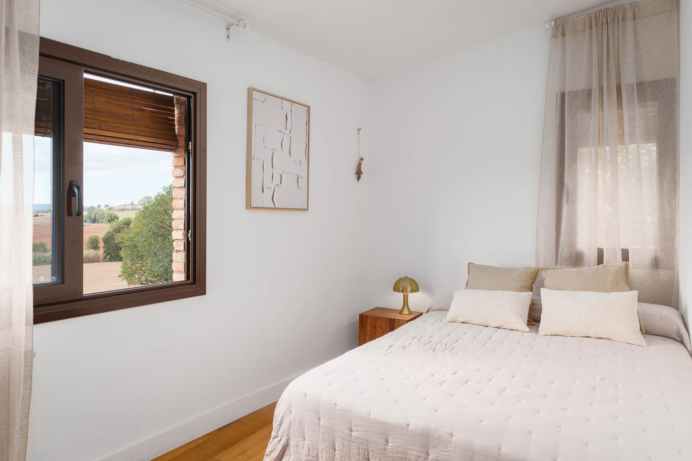 Bedroom 4: double bed, on first floor (bed against wall)