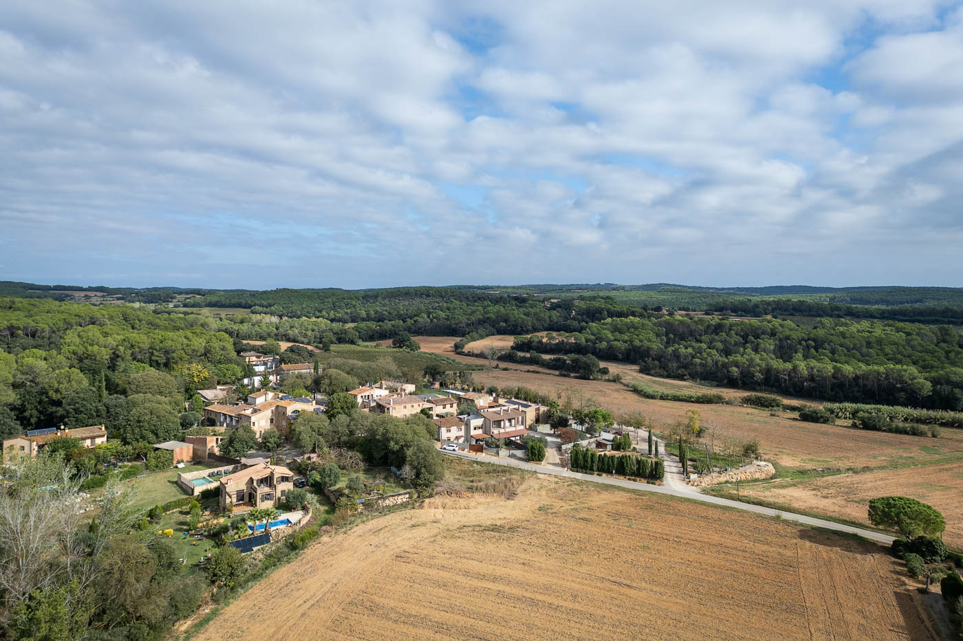 Slight inland from Costa Brava, surrounded by pine woods and farmland