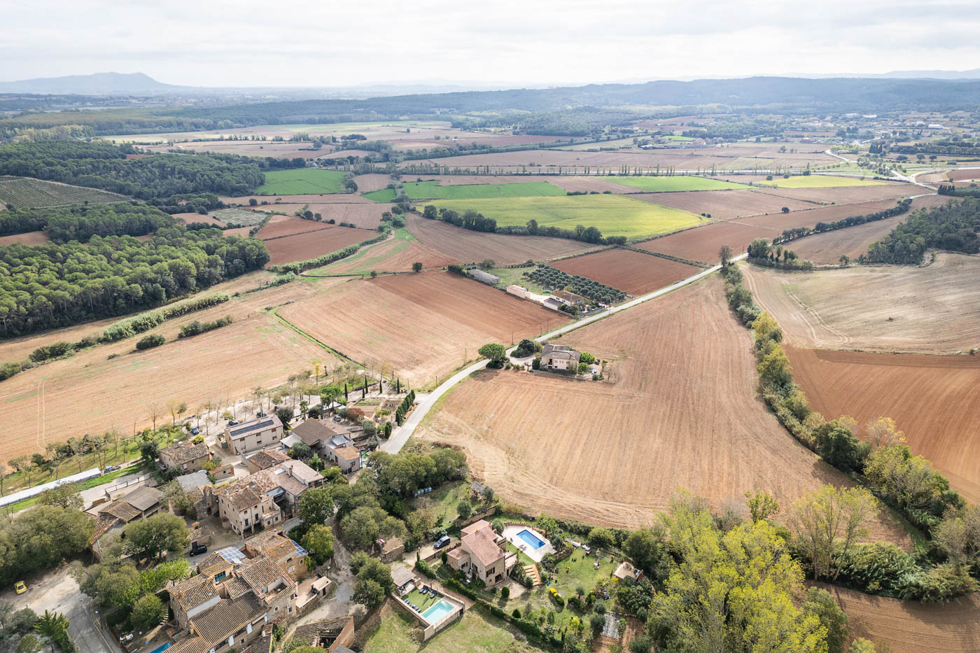 The little village seen from sky