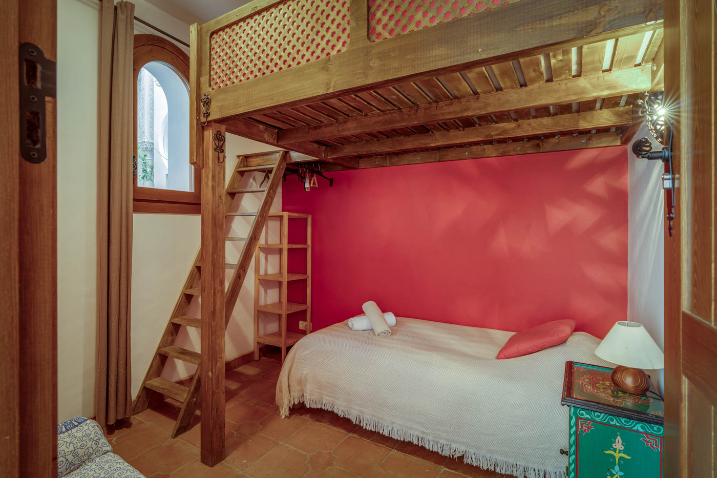  Bedroom 5 (Corazon): single bed and loft bed.