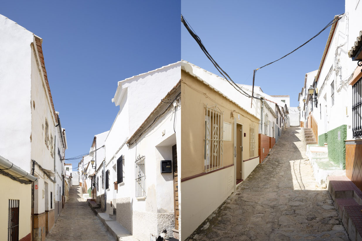 Your street with your holiday home on the left