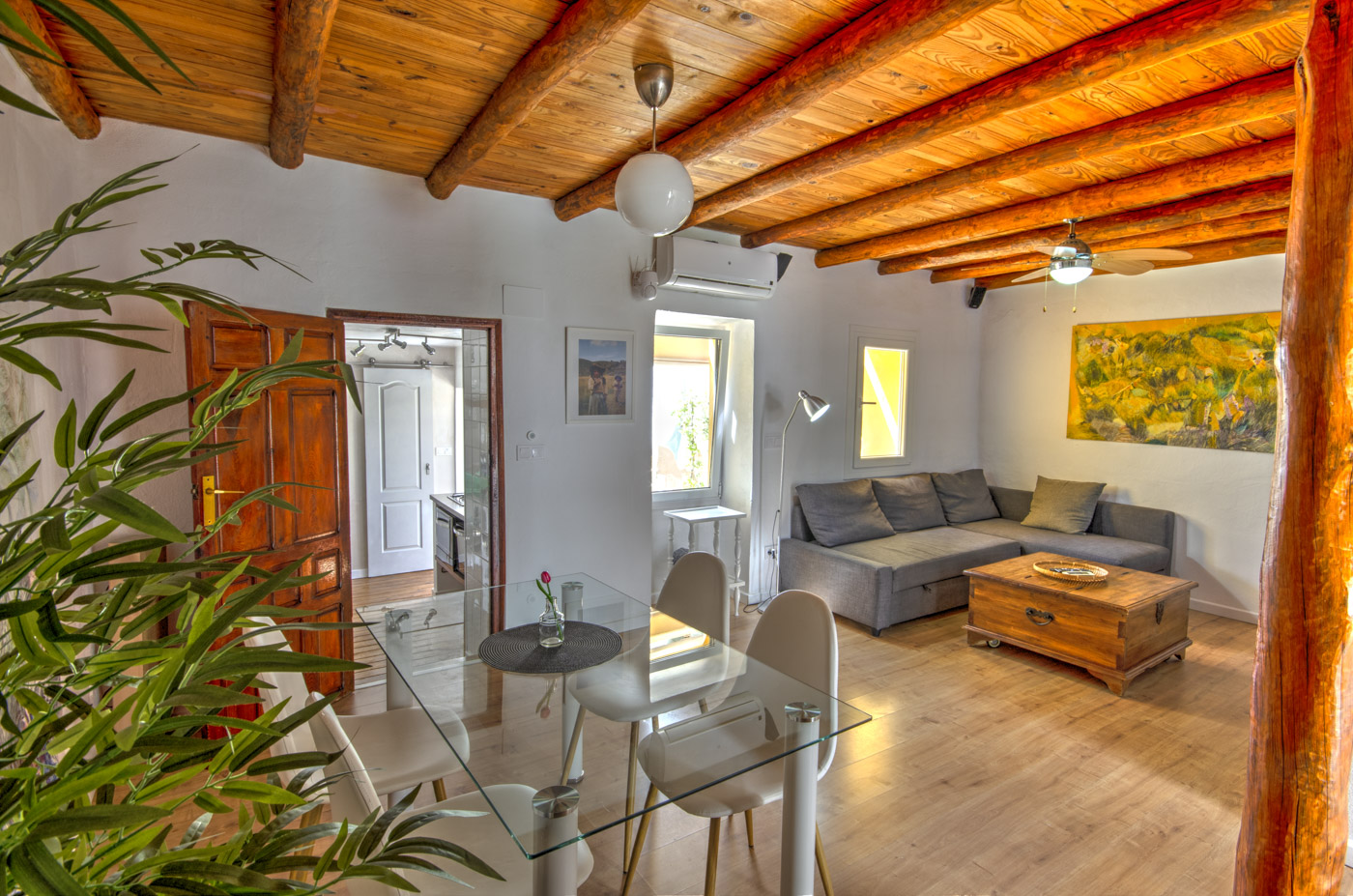 Open plan living and dining room