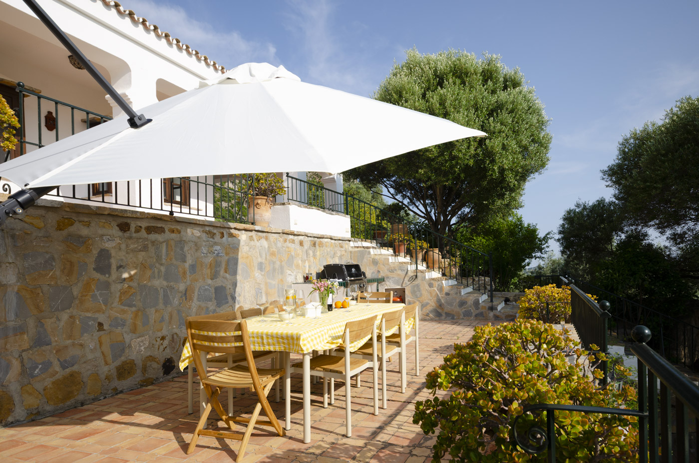 Terraza con barbacoa