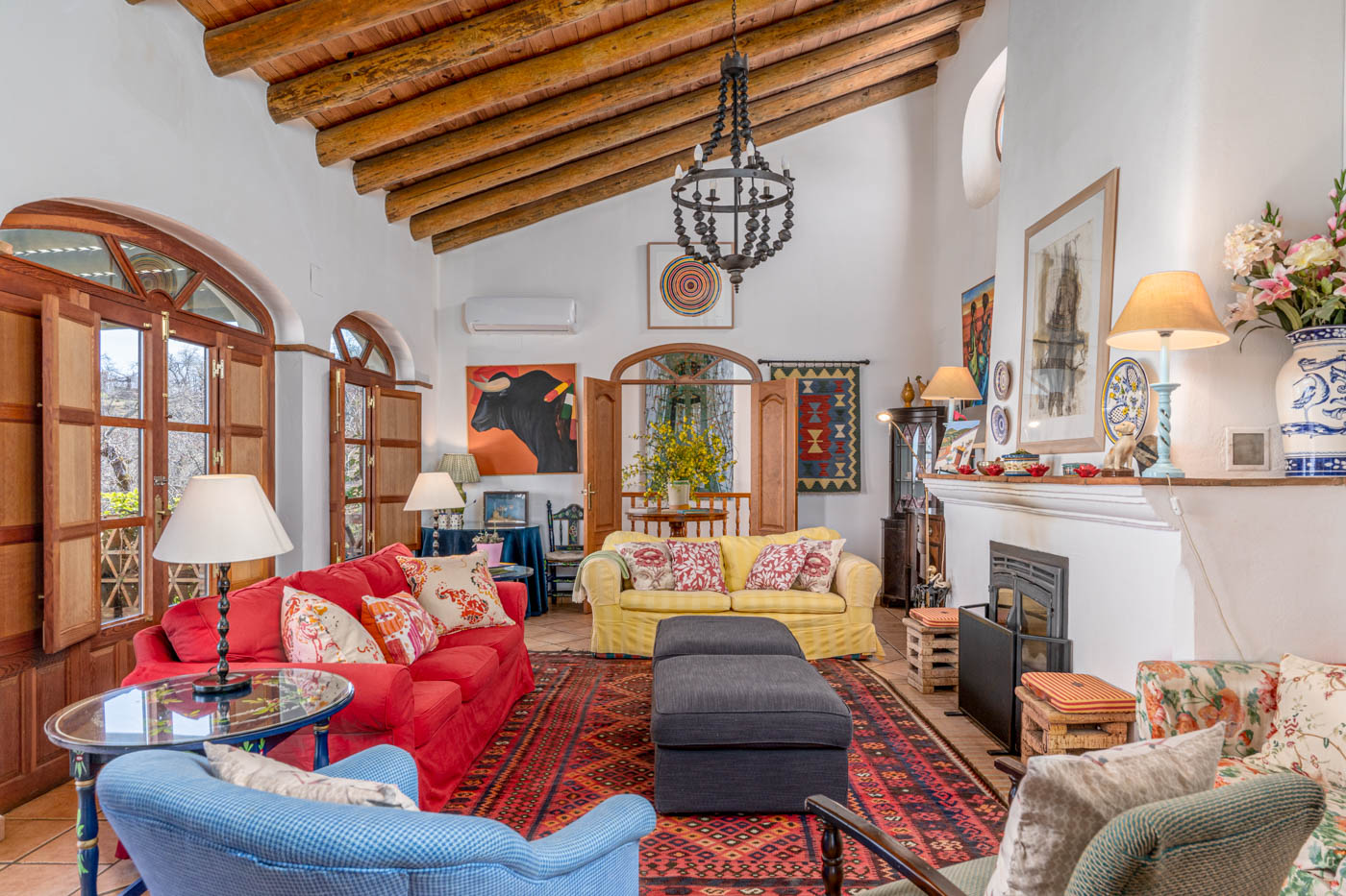 The lounge is a light, open space