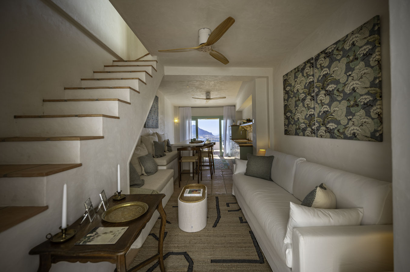 Stairs to second floor (unprotected)