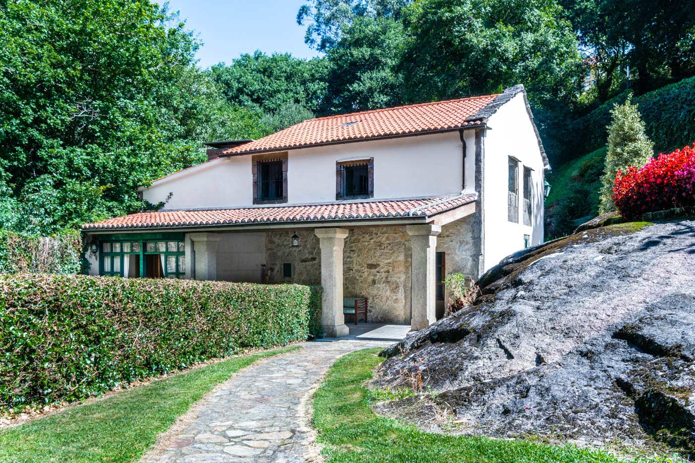 Villa seen from rear gardens