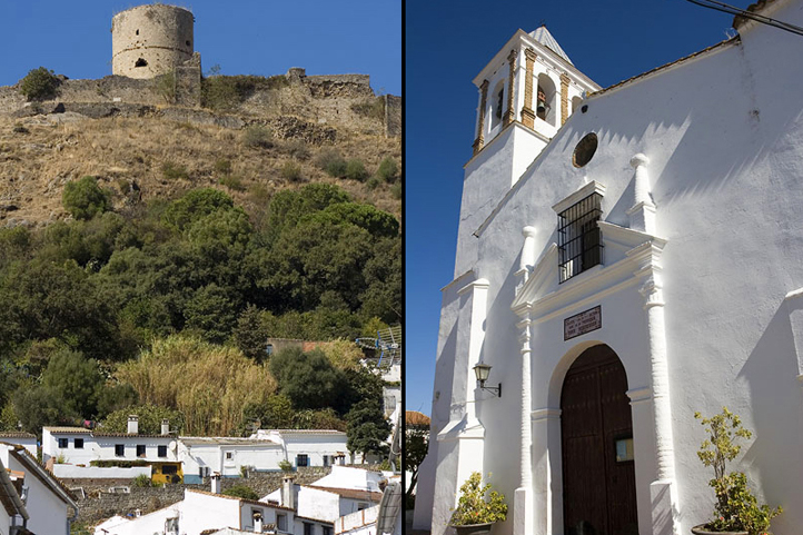 Jimena castle built by the Moors in the 13th century