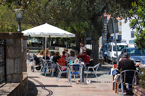 Outdoor summer bars in Gaucin