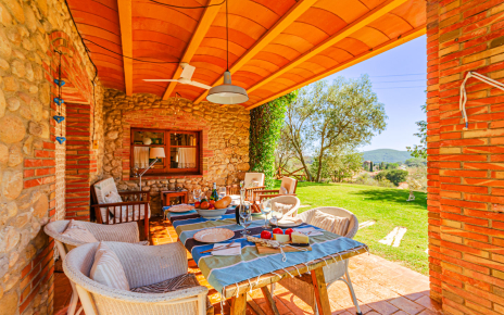 Porche para comidas al aire libre