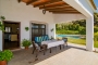 Shaded porch area