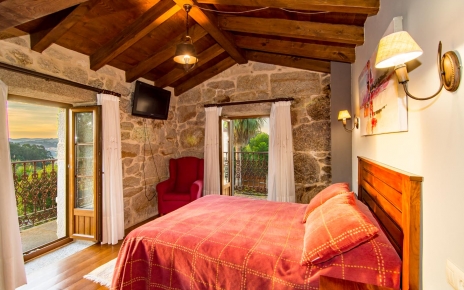 Double bedded room with a view