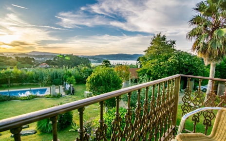 Relax by the balcony with breathtaking views of the coast