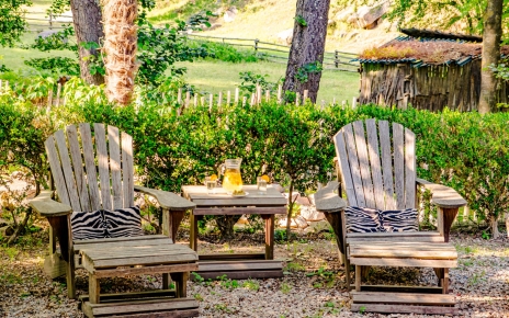 Sunloungers by your cottage