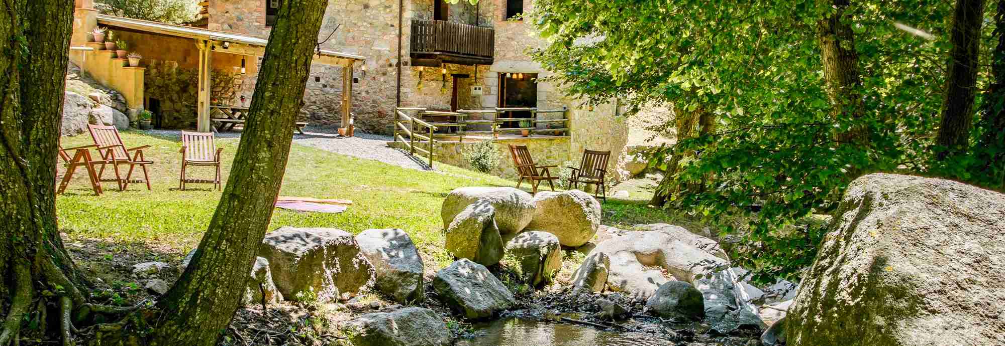 In the gentle Girona forest, a family holiday villa with gated pool 
