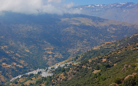 Capileira looking north towards Sierra Nevada summits