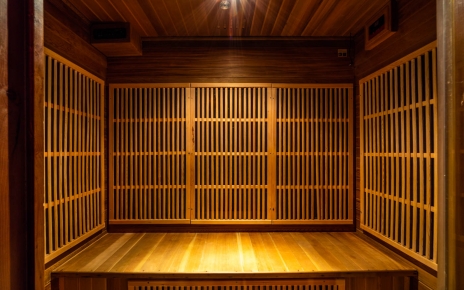 Interior de la sauna