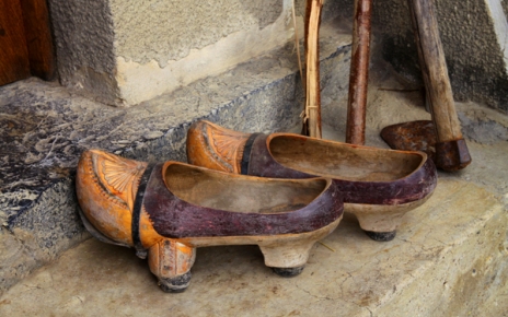 Traditional wooden clogs