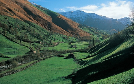 Valle Pasiego durante el invierno