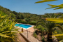 Private swimming pool surrounded by countryside
