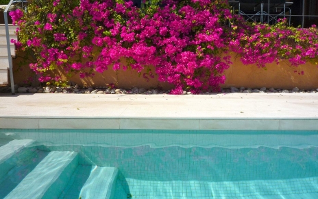 Escaleras para la piscina