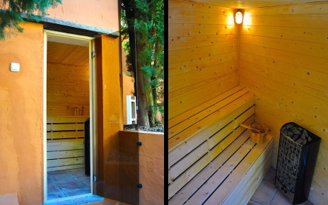 Desde 2018 la casa está equipada con sauna