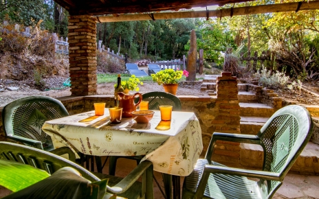 Morning breakfast by the porch