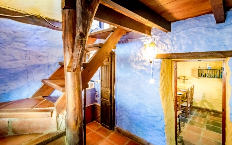 Rustic steps to 1st floor