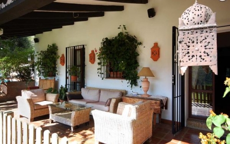 Porched terrace by the living room