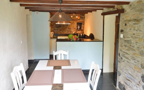 Kitchen / dining area opens to gardens