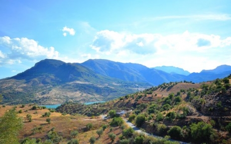 Enjoy this view a few steps up from the villa