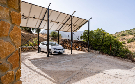Parking under the solar panels