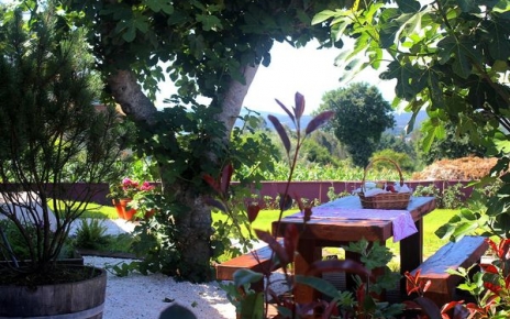 An intimate spot for outdoor meals