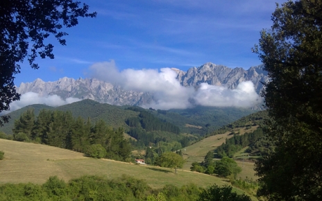 Views to Picos from Santo Toribio monastery