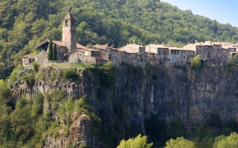 Castellfolit de la Roca is set on volcanic lava