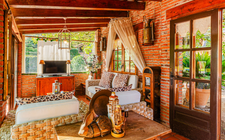 Salón de la caseta de la piscina