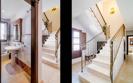 Steps to 1st floor bedroom with private terrace