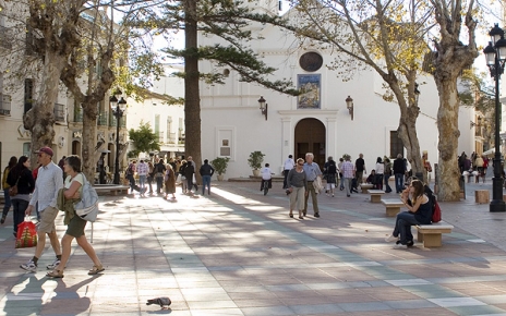 (Relatively) busy coastal town of Nerja 