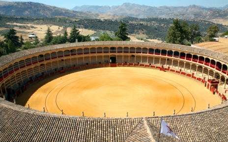 You can walk across the arena at Ronda´s famed bullring