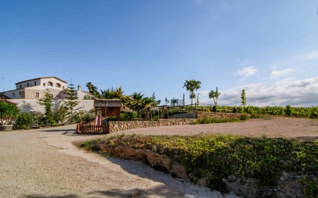 Arriving at your holiday property driving over vineyards